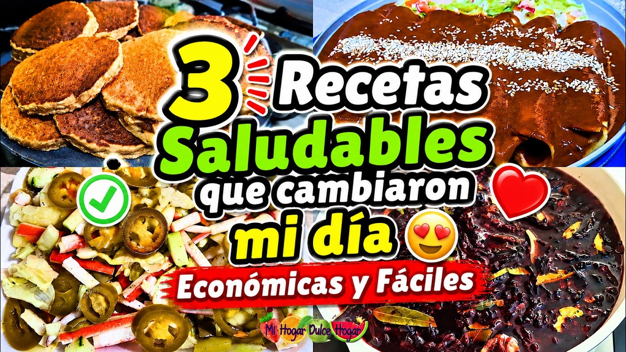 🤤 RECETAS SALUDABLES ECONÒMICAS Y FÀCILES #mihogardulcehogar #recetas
