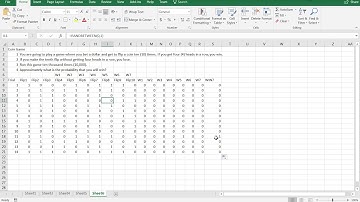 Coin Flipping gambling game Excel Solution - Tutorial