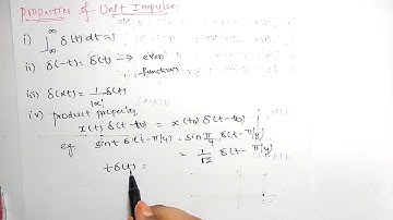 properties of impulse function | Signals & Systems |