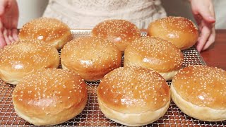 Is this quality at home ?! Hamburger bun recipe. lovely hamburger bun :) baking Rohsy