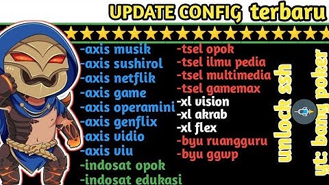 UPDATE CONFIG HTTP INJEKTOR HC TERBARU [UNLOCK SSH] INDOSAT | XL | AXIS | TELKOMSEL | BYU