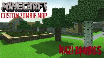 Call of Duty World At War - MINECRAFT CUSTOM ZOMBIE MAP!!!