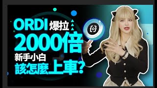 [新手教程]又一個千倍幣誕生！│十分鐘了解爆火的ORDI，手把手教你如何上車│加密大漂亮2023 #Ordinals#Brc20#btc