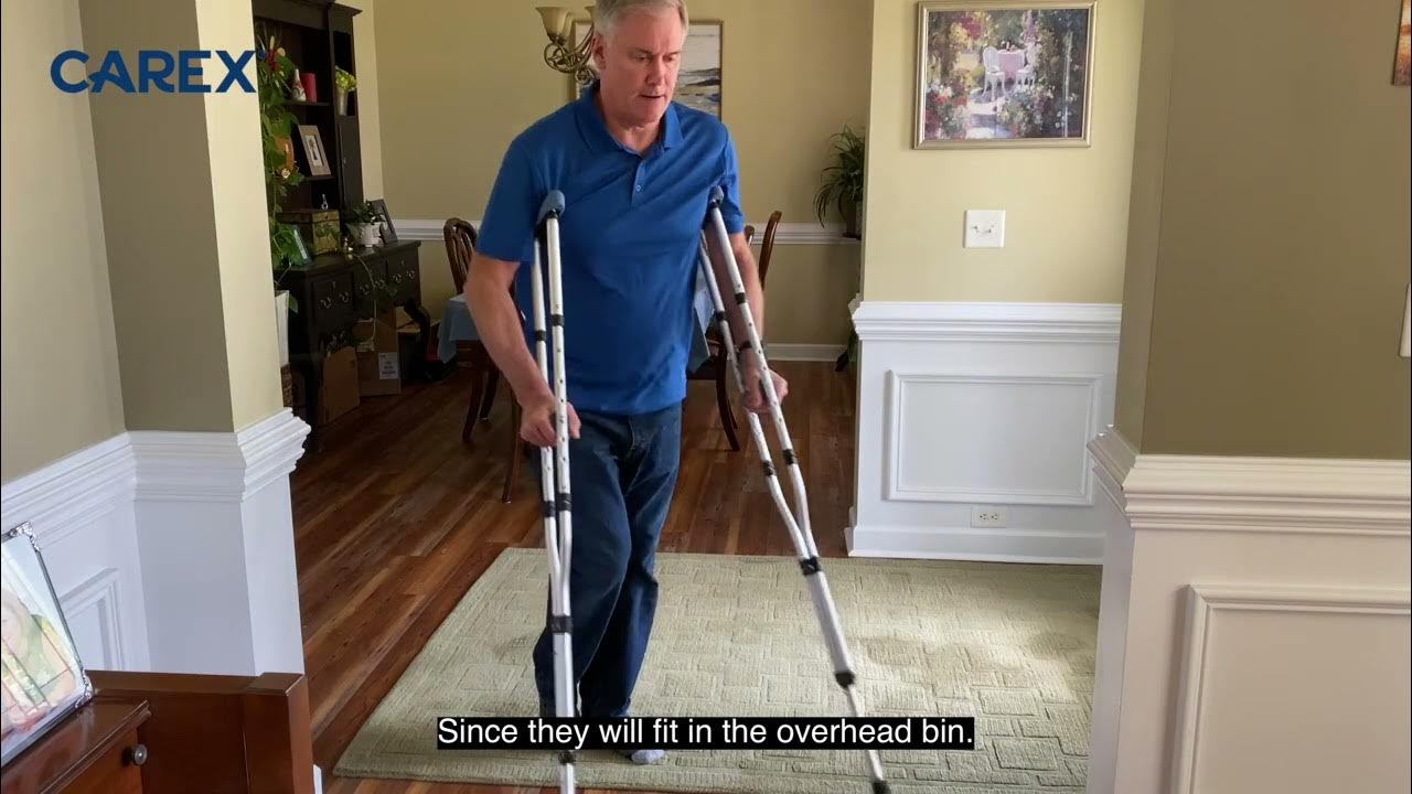 Carex Folding Crutches Unboxing, Assembly, & Review YouTube
