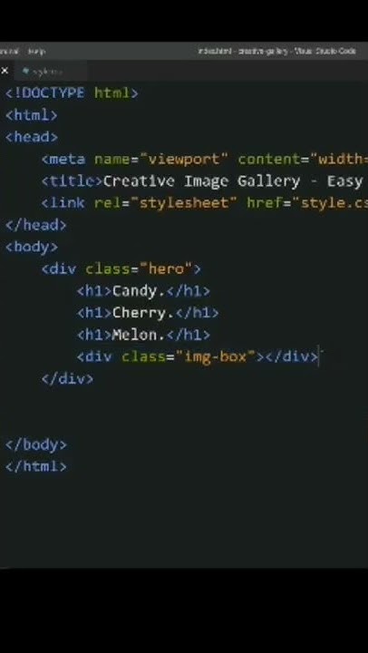 how to make creative image gallery using HTML and CSS part 10 - YouTube