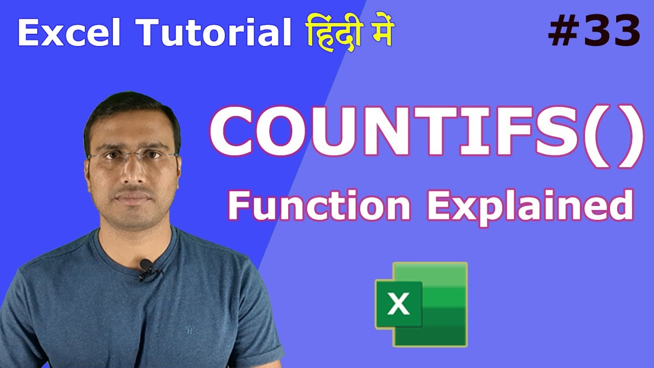 How To Use COUNTIFS Function In Excel |In Hindi Language | Excel Globe ...