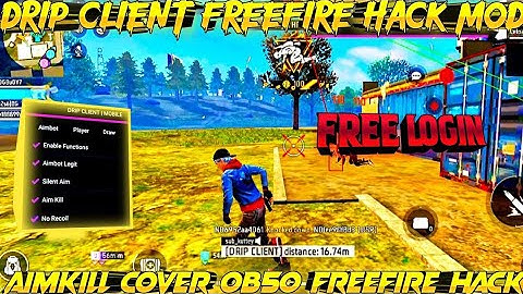 DRIP CLIENT MOD MENU FREE | FREE FIRE MAX MOBILE PANEL | HG Cheat FREE | NO BAN NO BLACKLIST | FREE