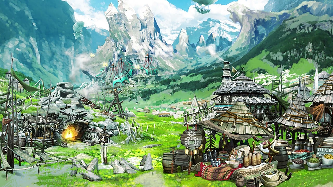 【1時間耐久】風と草原の彩る村 ～ ベルナ村