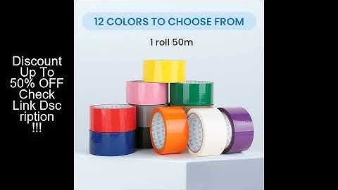 1 piece of colored BOPP adhesive tape for packaging, dust and hair prevention, suitable for factorie