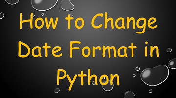 How to Change Date Format in Python