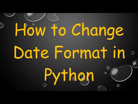 How to Change Date Format in Python