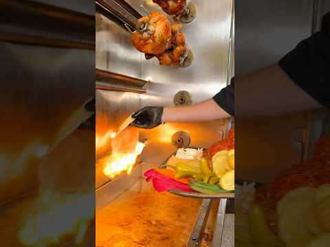 نصف فرخة شواية حلبية مع السقسقة والنغنغه