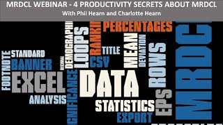 MRDCL 4 Productivity Secrets Webinar 05 03 19