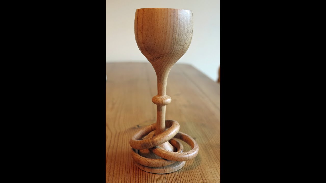Wood Turning - A Goblet with 3 Captive Rings | Doovi