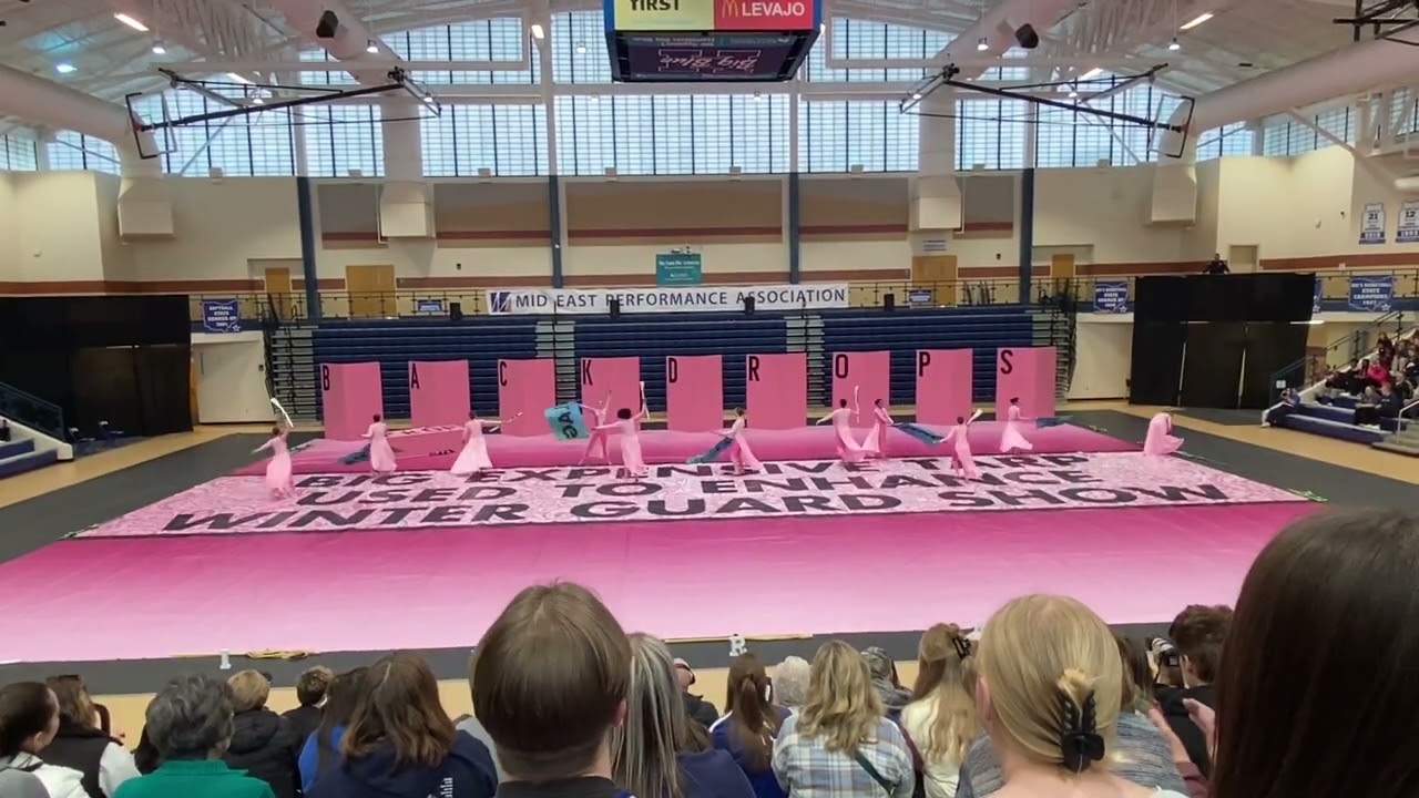 Hamilton (Ohio) Winter Guard 2023 - Flags in a Gym