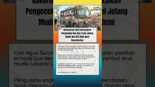 Cek Kesiapan Bus Dan Sopir Jelang Mudik Lebaran 2026 Pastikan Armada Laik Jalan