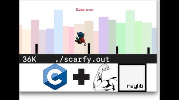 Building a multi platform 2D Dino game with Raylib in C with zero dependencies