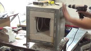 Muffle furnace for melting aluminum and brass