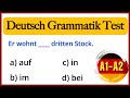 Grammatik Quiz Deutsch | Deutsch für Anfänger | German Grammar Quiz for Beginners | Niveau A1-A2