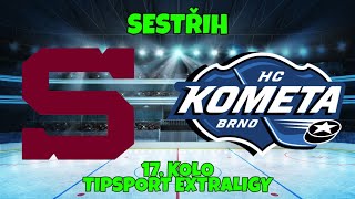 HC Sparta Praha - HC Kometa Brno | SESTŘIH | 17. kolo extraligy