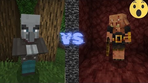 Vindicator vs Piglin Brute - EPIC Minecraft Mob Battle!