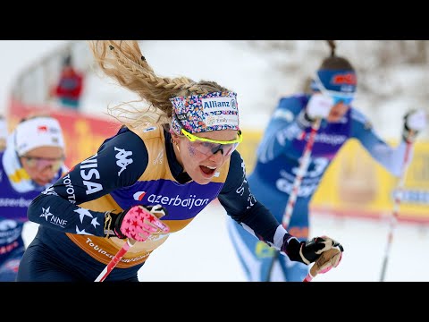 Jessie Diggins DOMINATES to Complete Historic USA Double in Tour de Ski Stage 3!