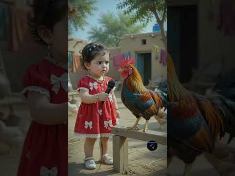 Breaking News! Baby Reporter Interviews a Rooster 😂🐓 | Funniest AI Baby Shorts