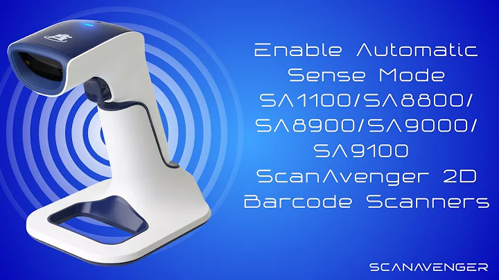 Enable Automatic Sense Mode – SA1000 / SA3500 / SA3600 ScanAvenger 1D Barcode Scanners