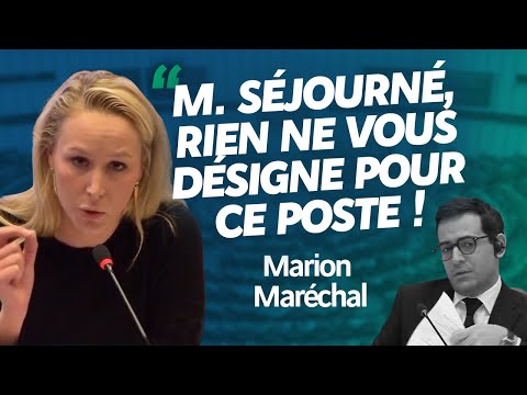 Marion Maréchal interpelle le nouveau commissaire européen Stéphane Séjourné
