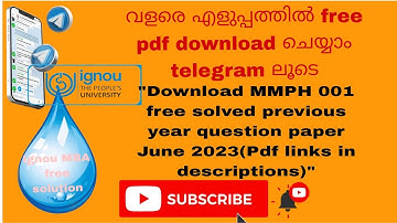 mmph 001 june.2023  free solved previous year question paper june 2023 pdf links in descriptions