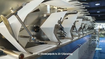 12 lanes automatic wet wipes machine is running for produce cleaning wet wipes