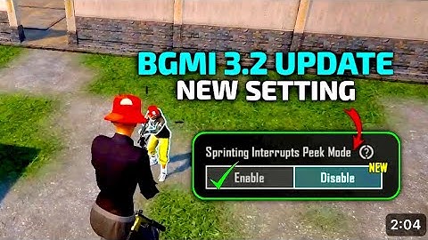 New Basic Setting⚡️Bgmi/Pubg 3.2 Update (Sprinting Interrupts Peek Mode)⁉️✅ #viral
