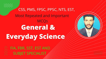 General Science  MCQs | Everyday Science MCQs | Everyday Science Most repeated Question | FPSC 2022