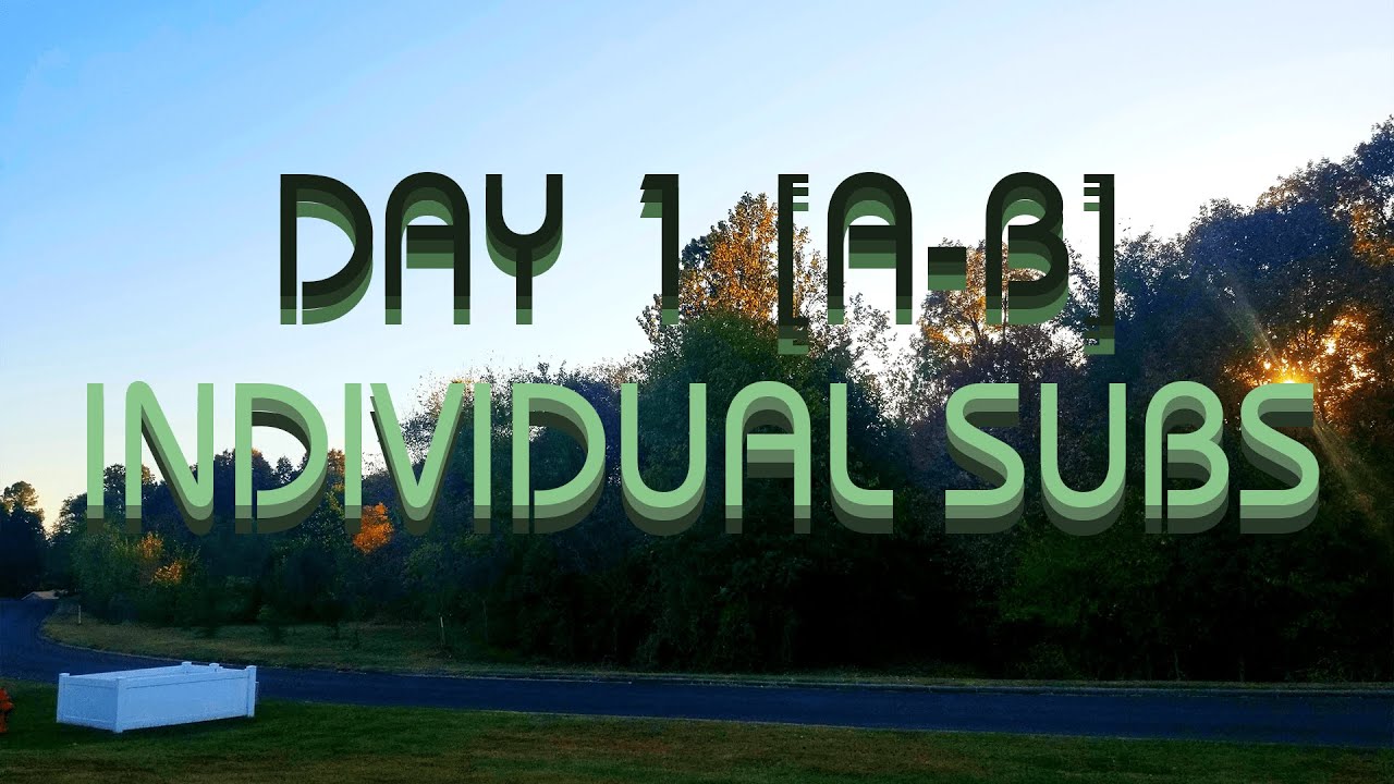 Milwaukee Protocol - Day 1 (A-B) [Individual Submissions]