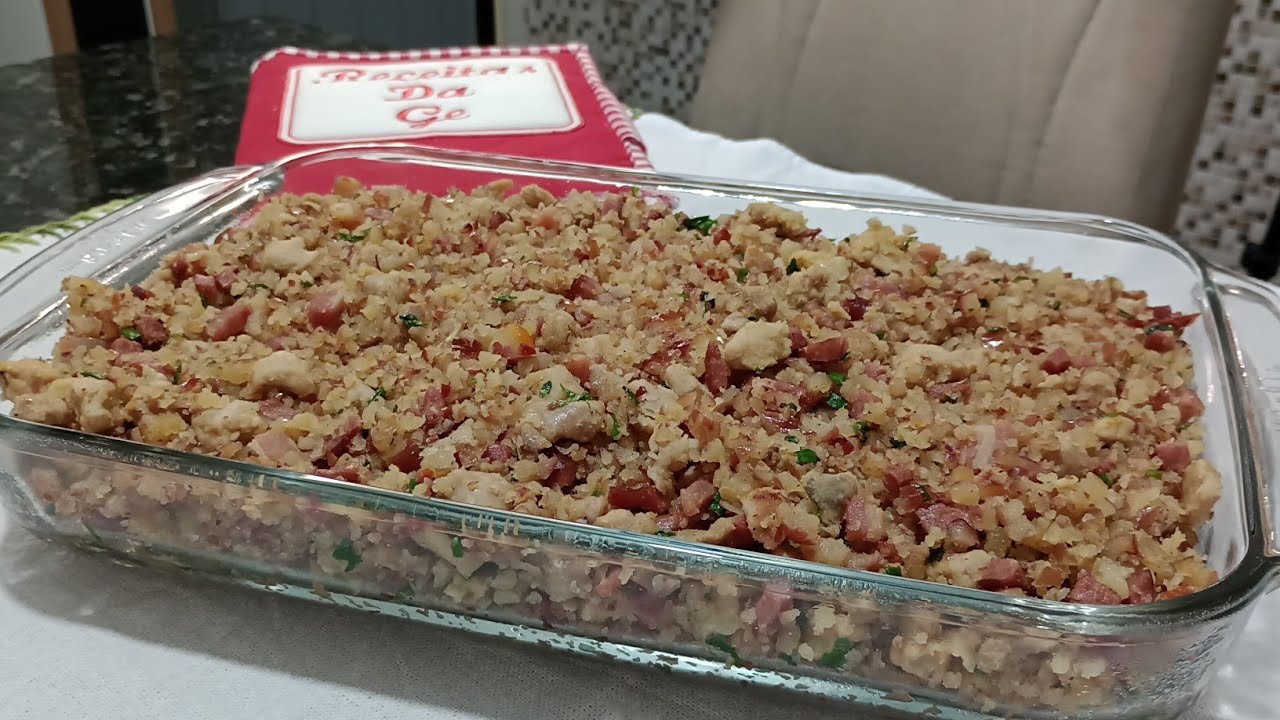 Paçoca tipo farofa de pinhão