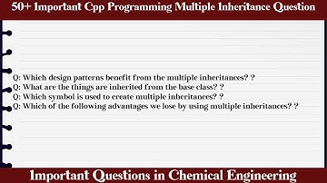 MCQ Questions Cpp Programming Multiple Inheritance with Answers