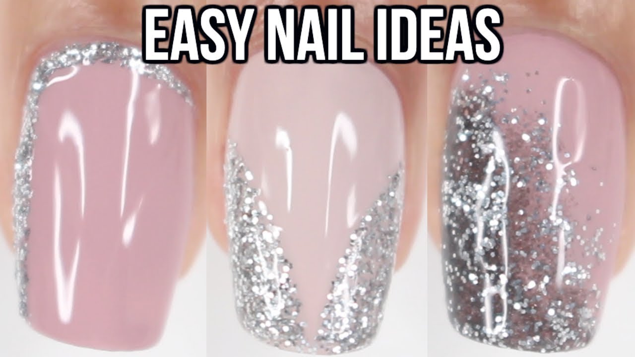 6 EASY pink nail ideas! | quick and easy nail ideas for beginners - YouTube
