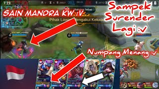Ada Sain Mandra KW. Musuh auto surender. gw cman numpang victory :v 😁
