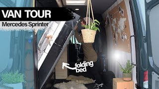 VANTOUR | insane mercedes SPRINTER van with FOLDING BED, full KITCHEN and BATHROOM