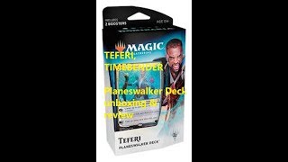 Mtg Teferi, Timebender Planeswalker Deck Unboxing And Review
