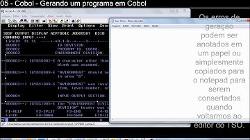 05   Gerando um programa Cobol Básico