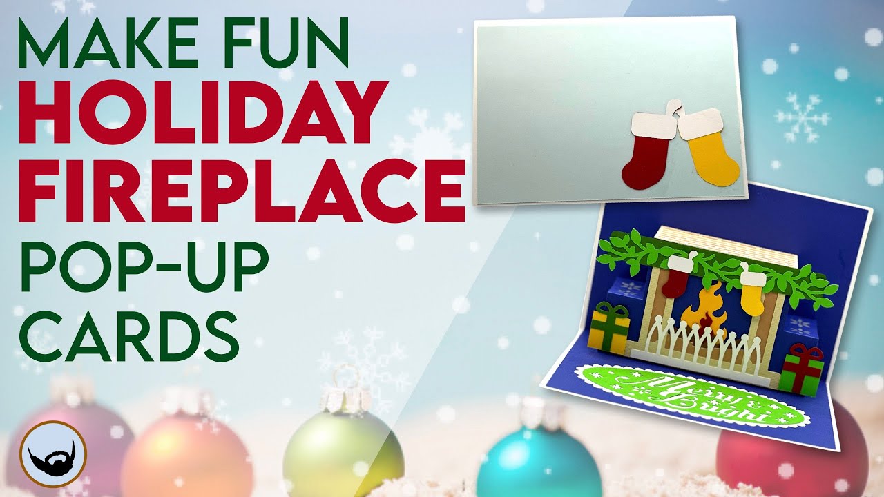 🎅 Holiday Fireplace Pop-Up Card 🎅 Holly Jolly July 2024 🎅