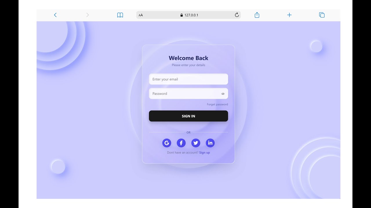 Glassmorphism Login Page with Neumorphism Effects | HTML CSS Tutorial 