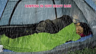 7 DAYS RELAXING RAIN SOUNDS IN CAMPING HEAVY RAIN AND THUNDERSTORM