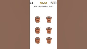 Brain out level 24 Solved | Which bucket has fish?