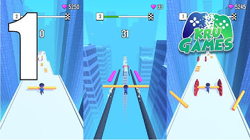 Roof Rails Gameplay Walkthrough #1 (Android, IOS)