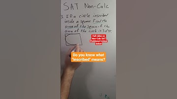 What Does "Inscribed" Mean? Geometry SAT Non-Calculator Practice Problem #math #maths #review #fypシ
