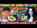 Dynamo 😭 Save Kanika 1v6 Clutch Most Aggressive Gameplay Ever Bgmi @BEST OF BEST