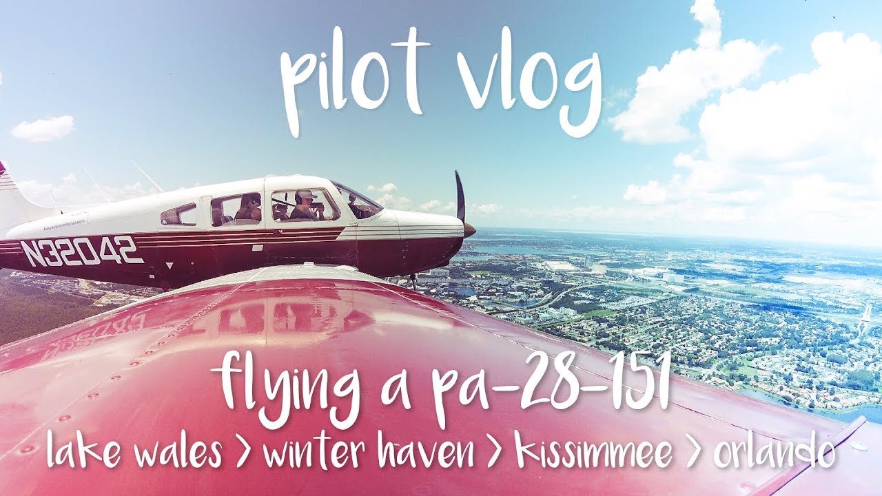 Landing Practice in a Piper Warrior 151.