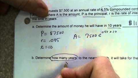 Alg2 Ch 8.6 Solving exponential equations using logs